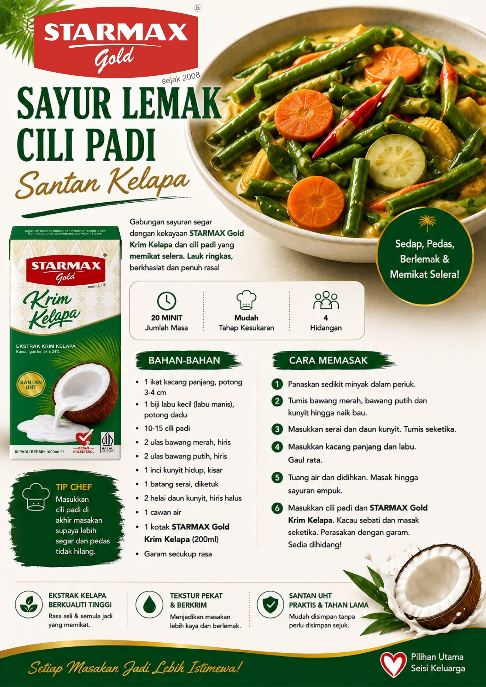 Sayur Lemak Cili Padi recipe